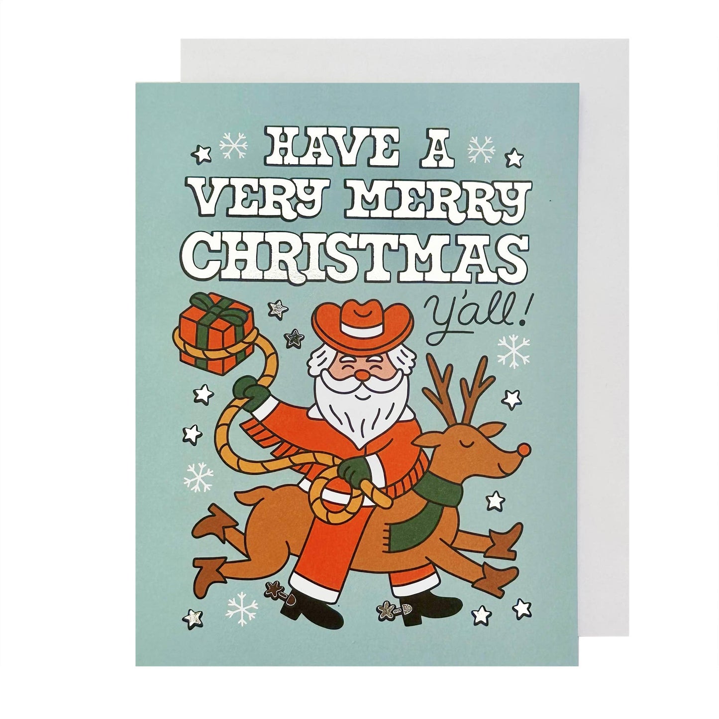 Cowboy Claus Christmas Boxed Cards