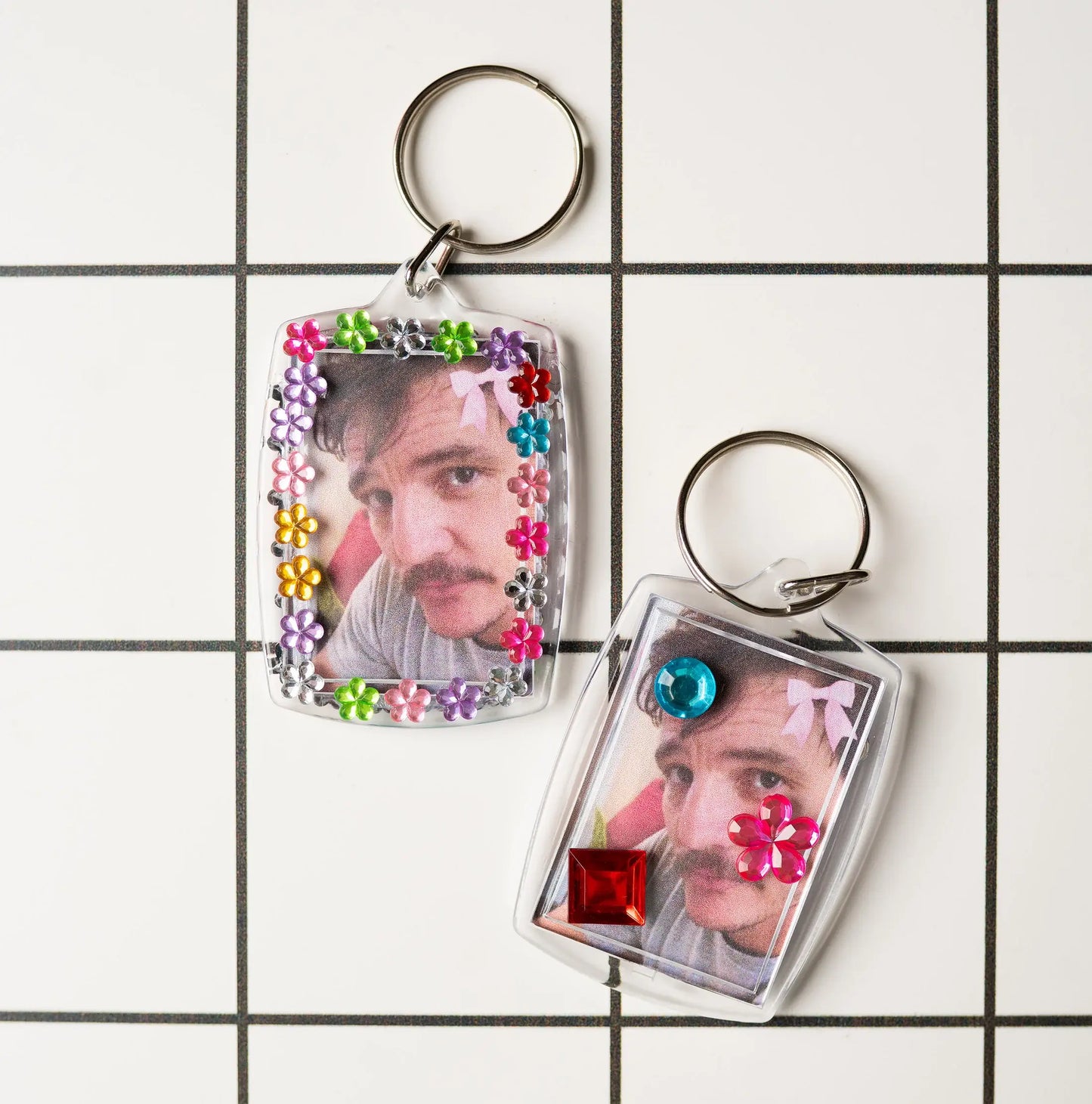 Willem Dafoe Bedazzled Keychain