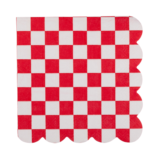 Red Checkerboard Napkins