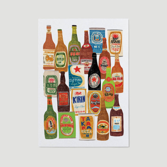 Asian Beers Print