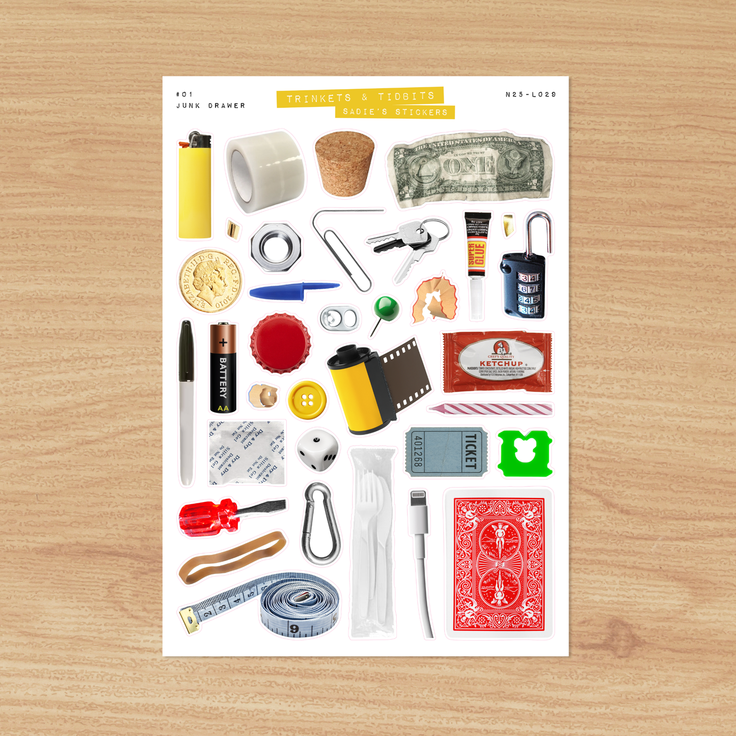 Junk Drawer Sticker Sheet