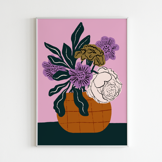 Retro Vase print