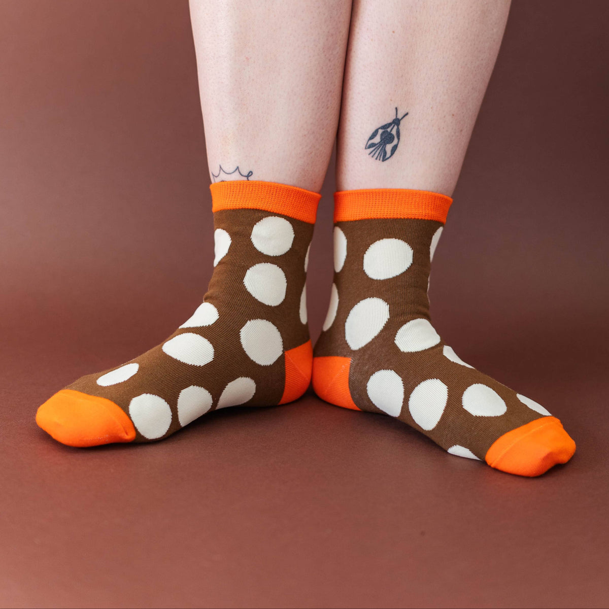 Autumn Polka Dot Socks
