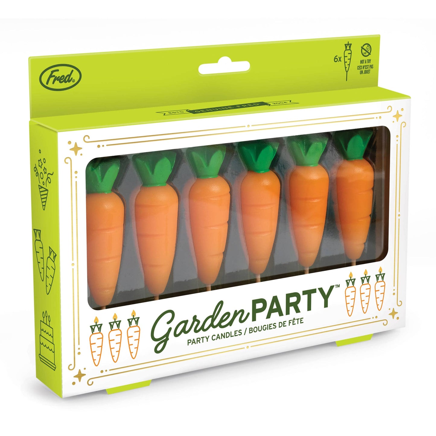 Garden Party Carrot Candles Set