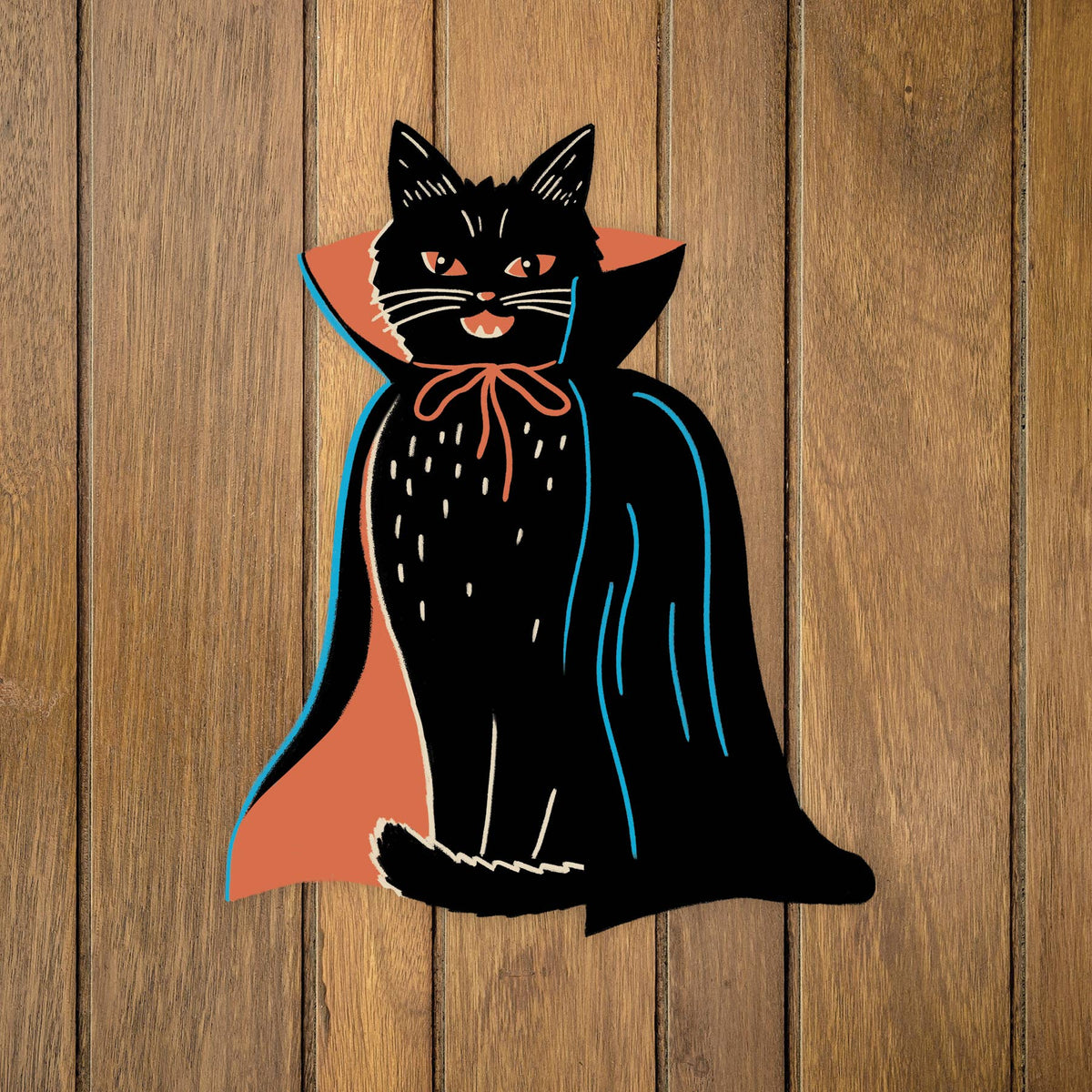 Spooky Cat Cutout Decorations Set
