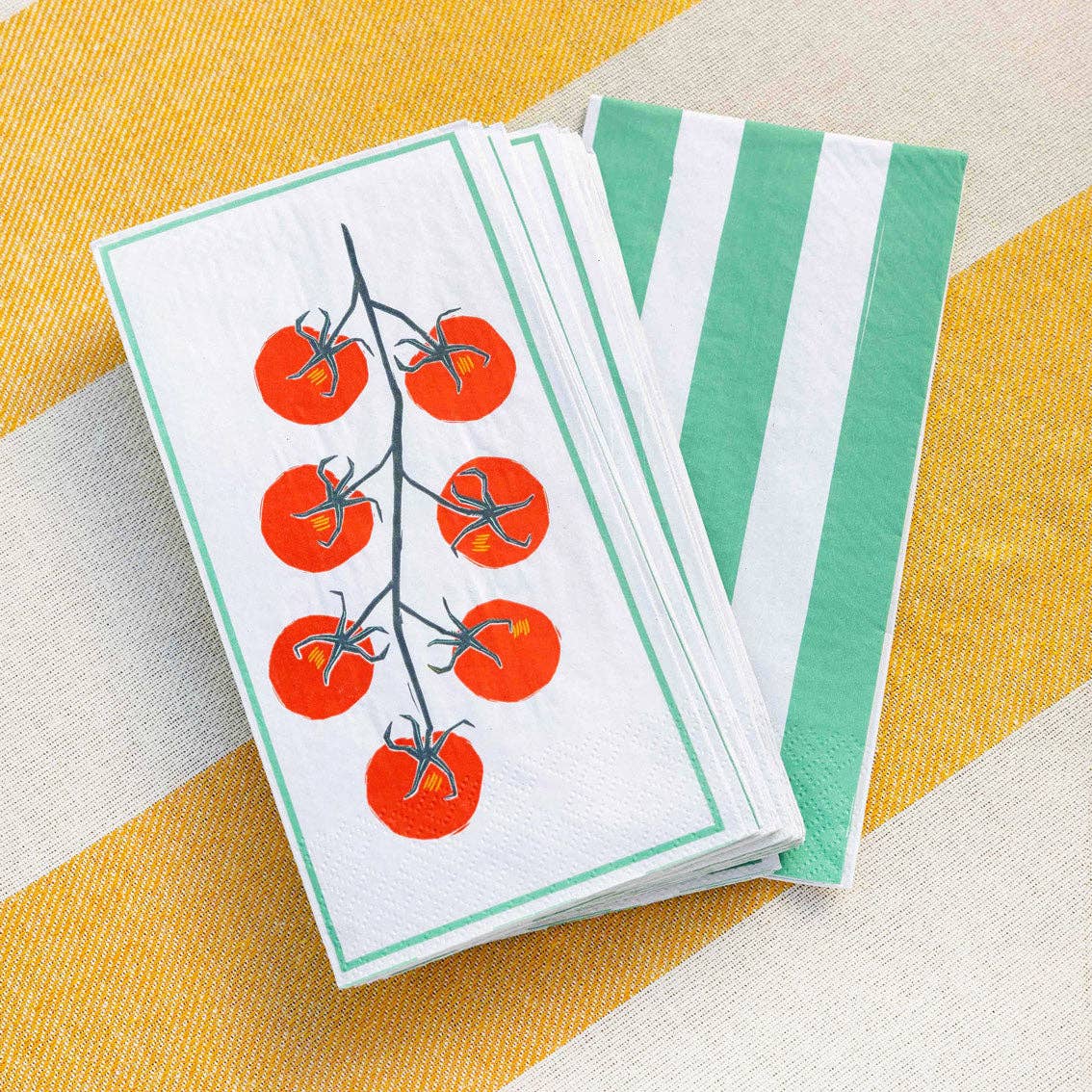 Tomato Long Paper Napkins