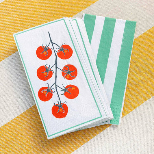 Tomato Long Paper Napkins