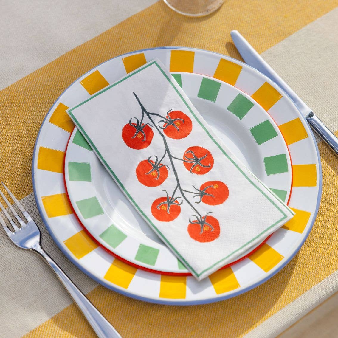 Tomato Long Paper Napkins