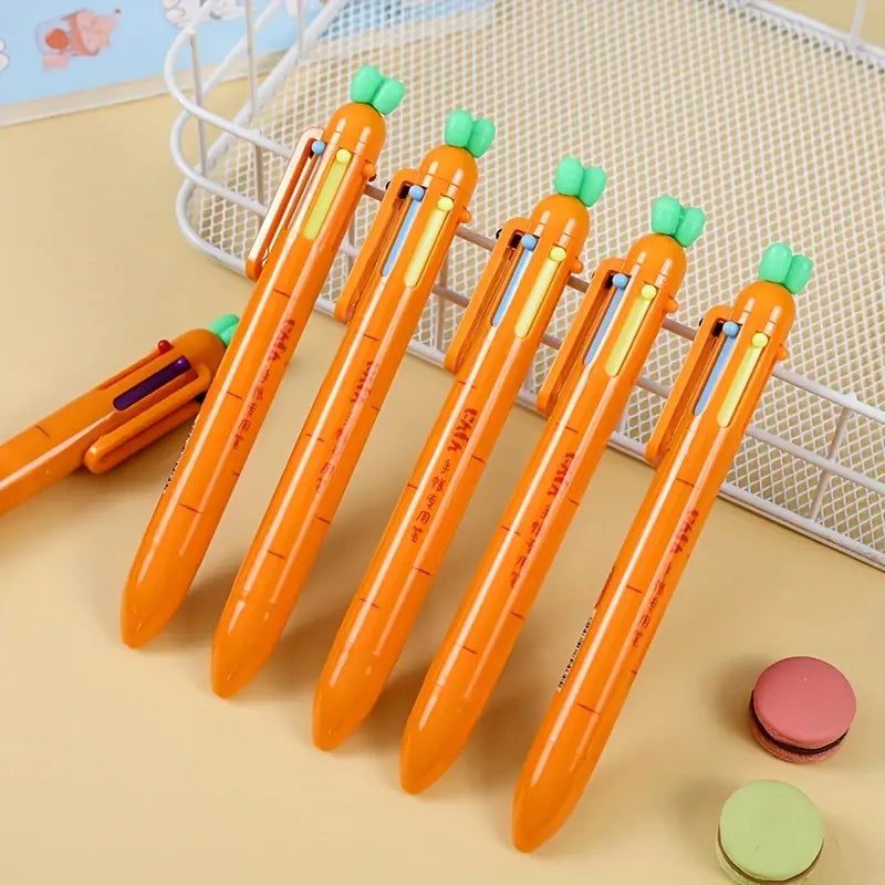 6 Color Carrot Pen