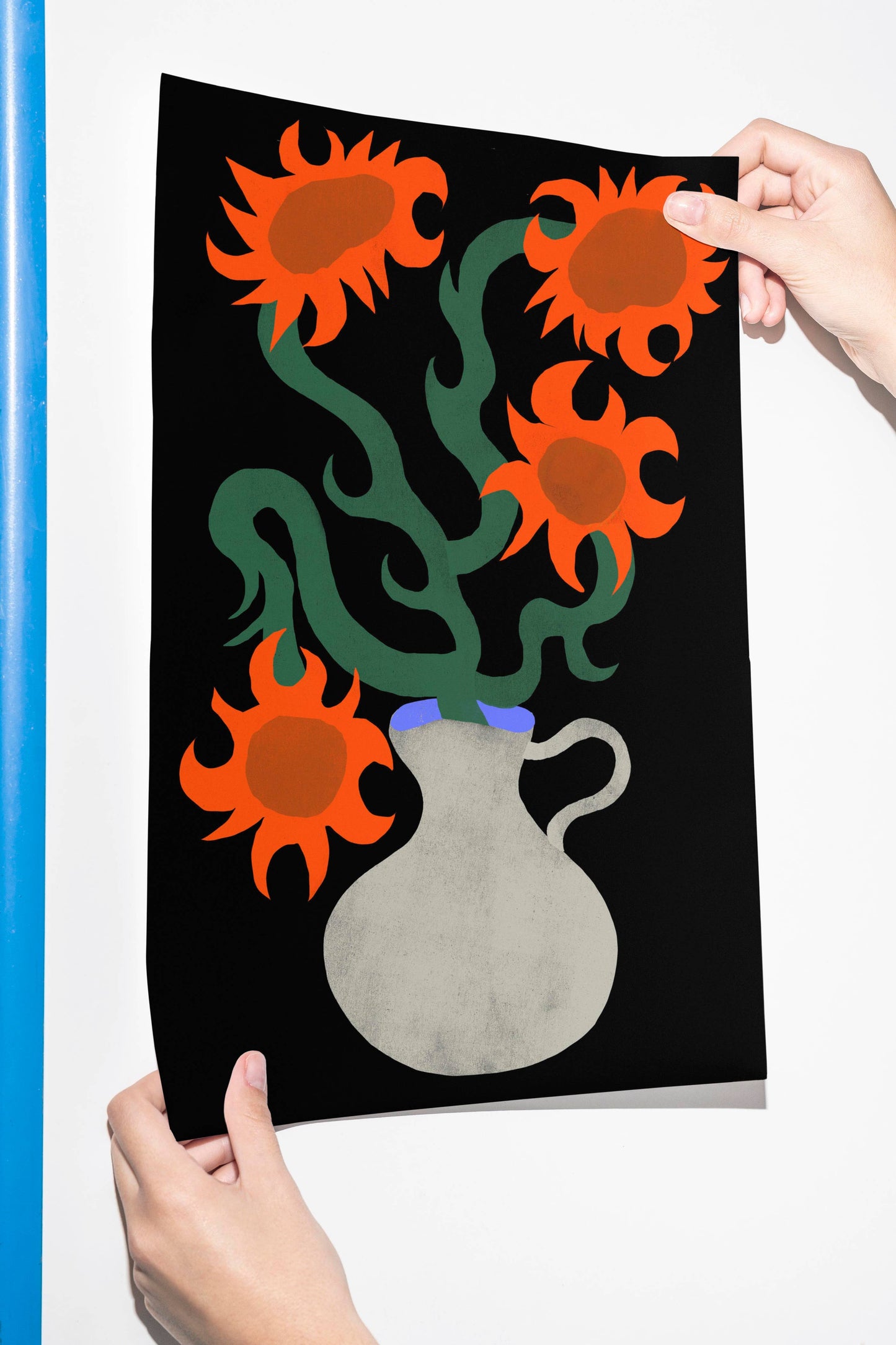 Red Sunflower print