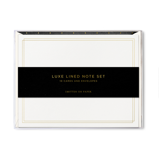 Posh Polka Dot Luxe Lined Note Set