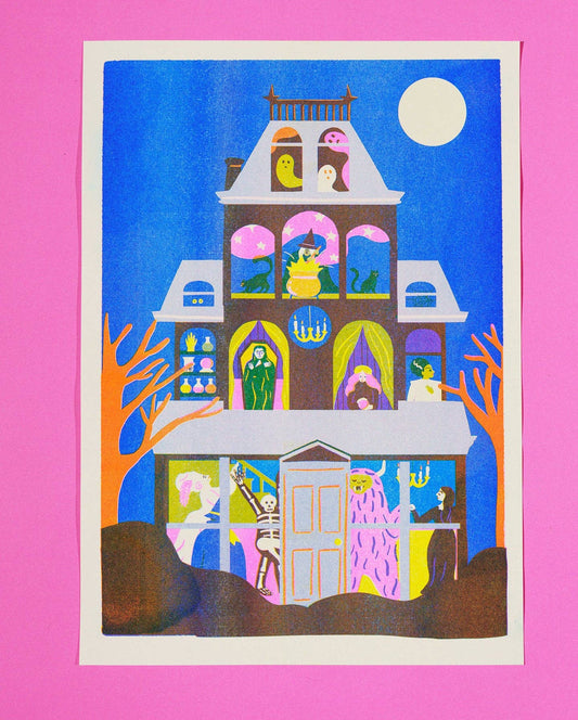Haunted House Print