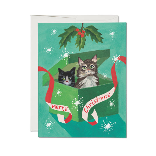 Meowy Christmas card