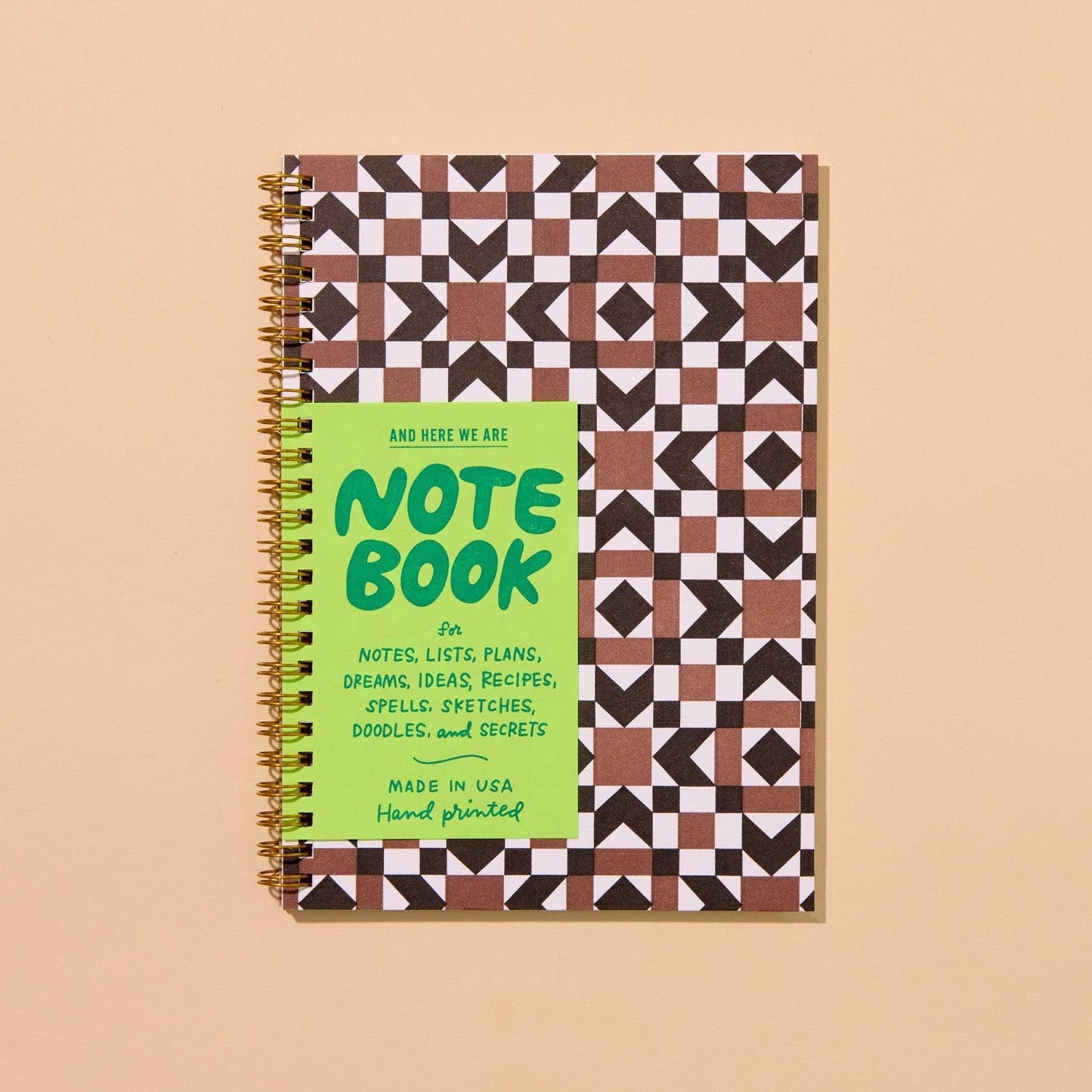 Autumn Quilt Spiral Notebook