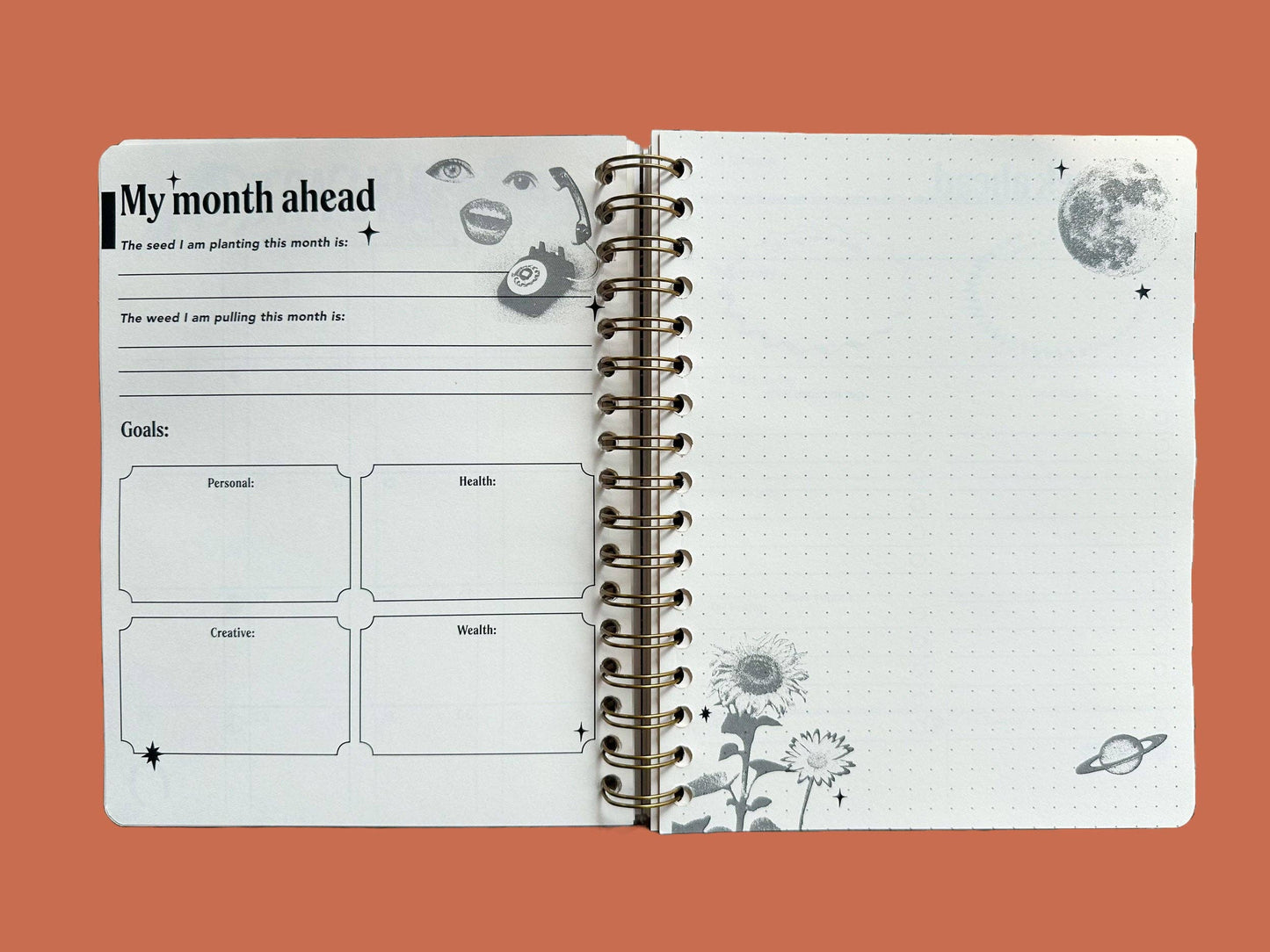 Flower Power Undated Planner