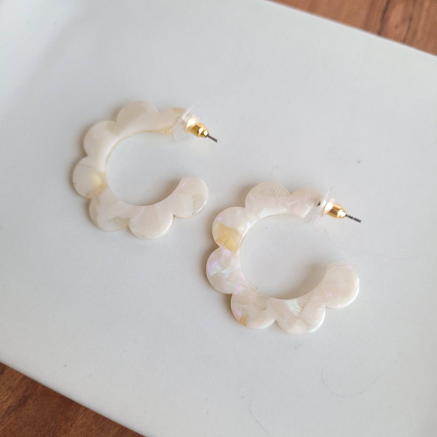 Flora Hoops Earrings
