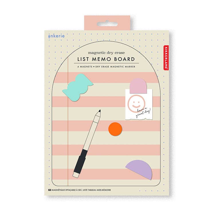Magnetic Dry Erase List Memo Board
