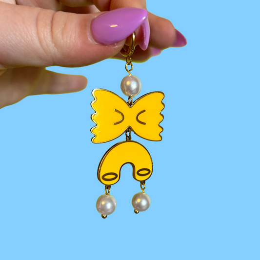 Pasta Party Dangly Earrings