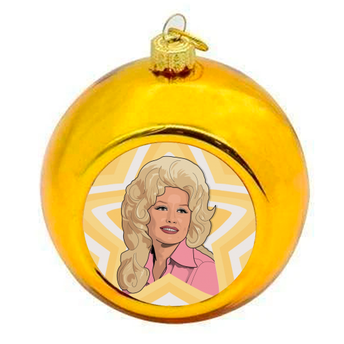 Dolly Gold Star Ornament