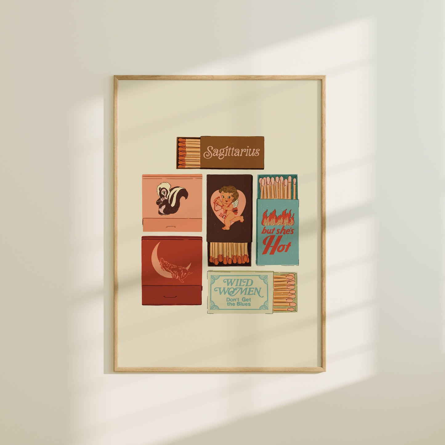 Sagittarius Matchbook print