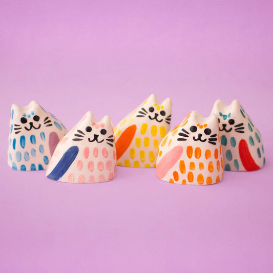 Baby Cat Ceramic Sculpture