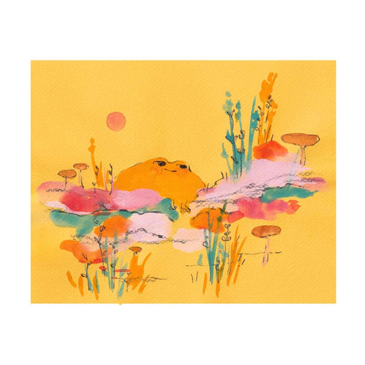Yellow Toad print