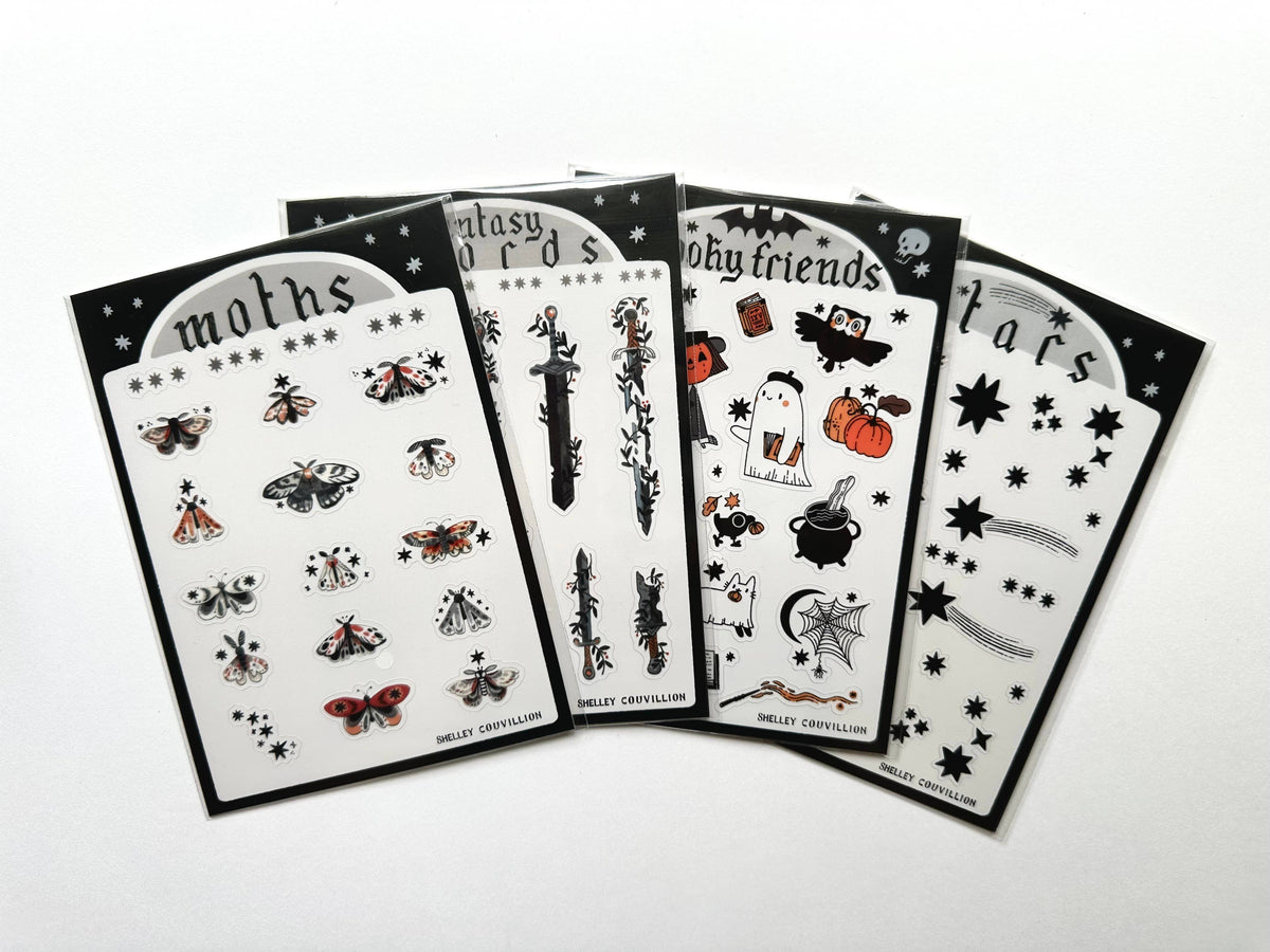 Spooky Friends sticker sheet