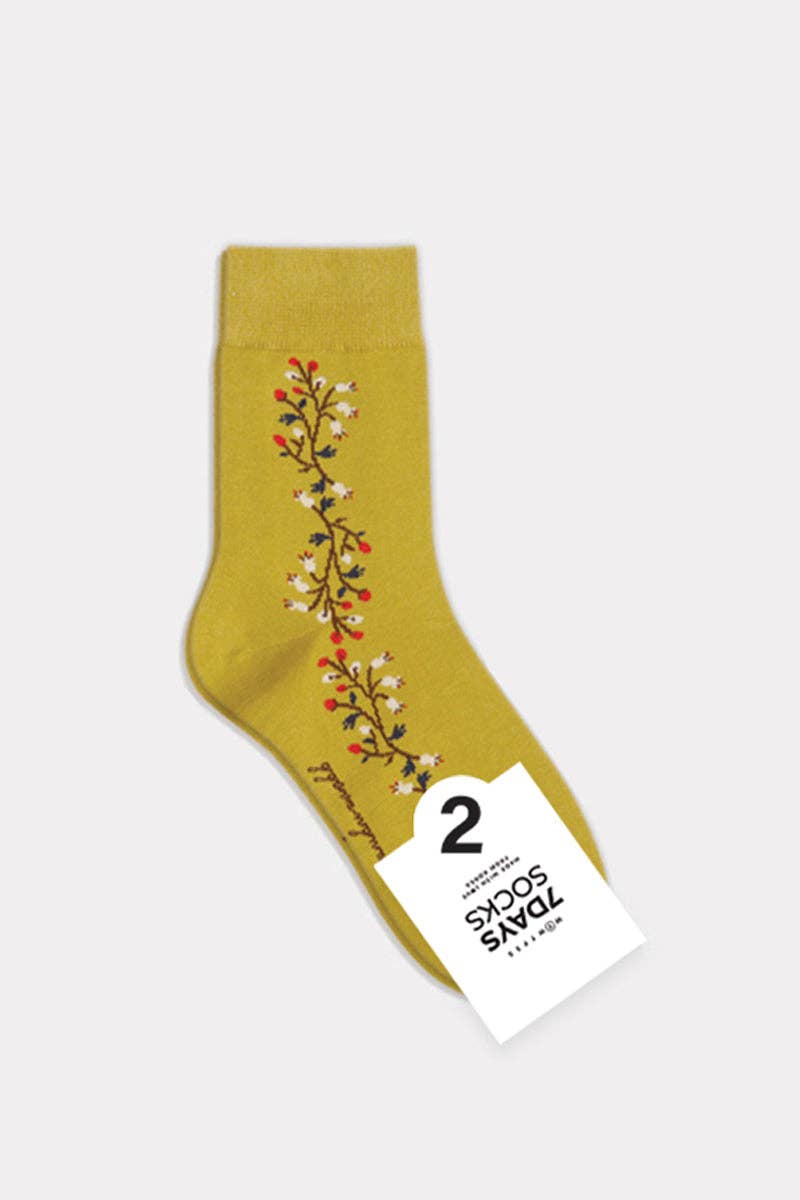 Vine Flower Socks