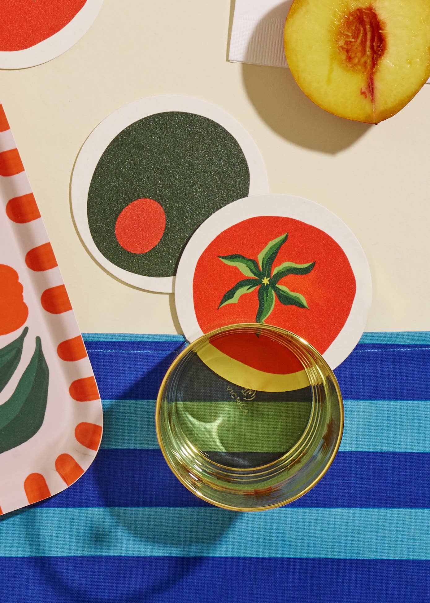 Olive Coasters Set