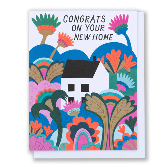 Psychedelic New Home card