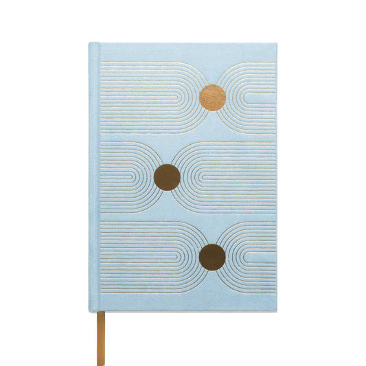Arch Dot Blue Suede Journal