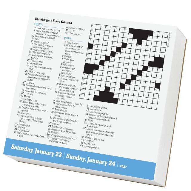 2027 The New York Times Crossword Page-A-Day Calendar