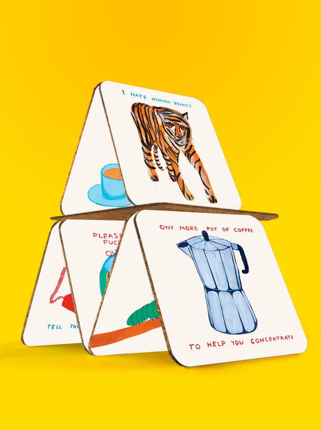 David Shrigley Art Coaster Set