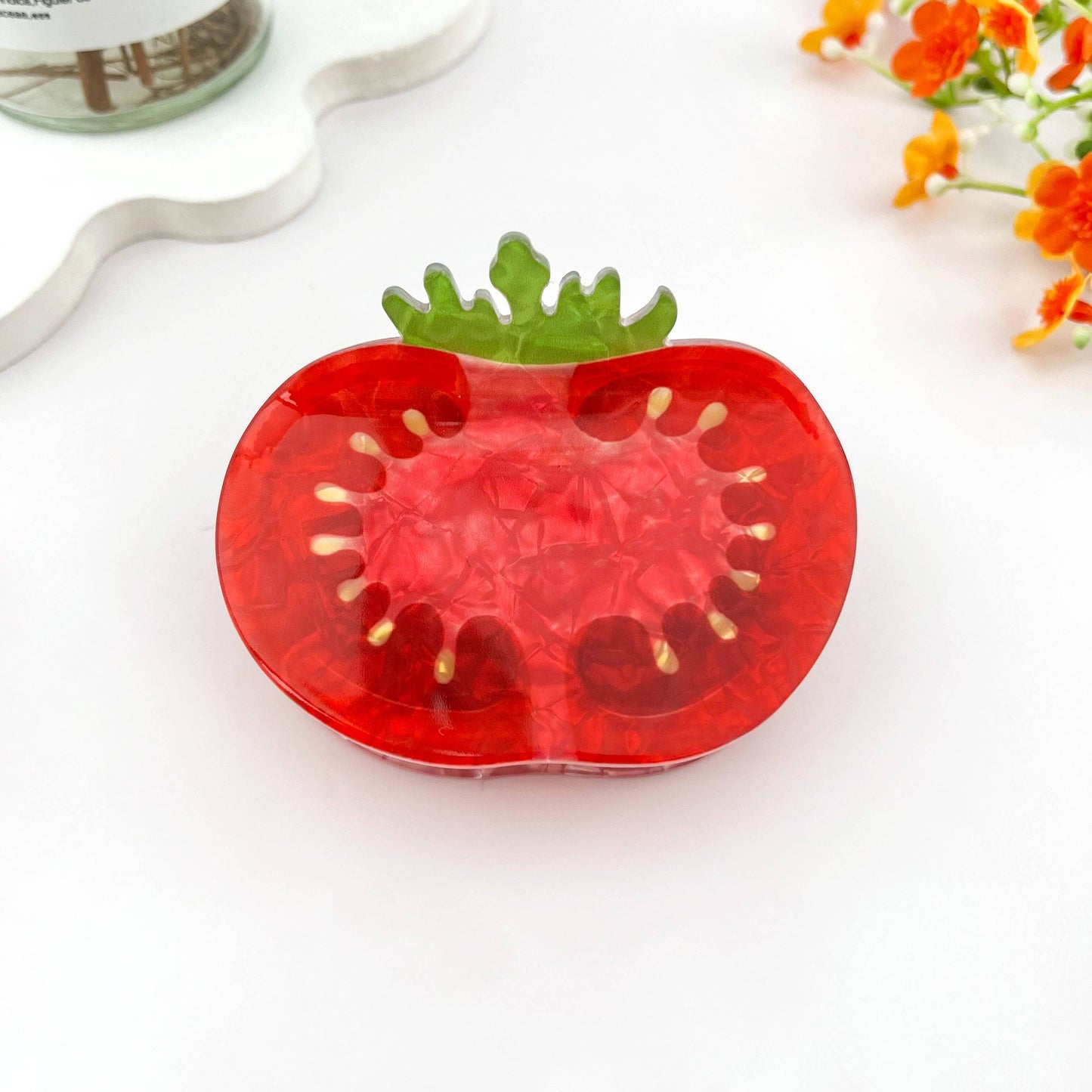 Half Tomato Hair Claw
