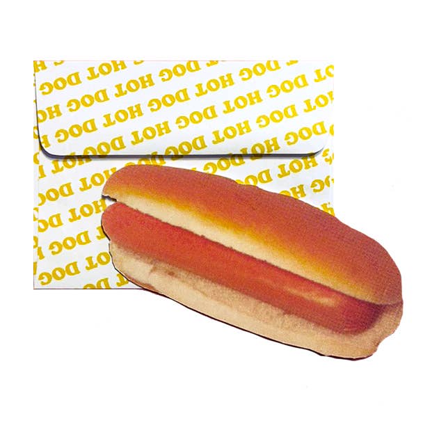 Hot Dog Postcard with Envelope