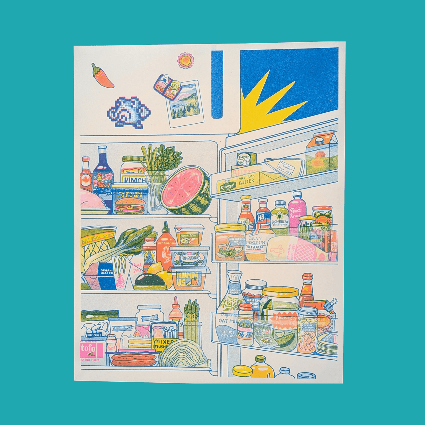 Midnight Snack Fridge print