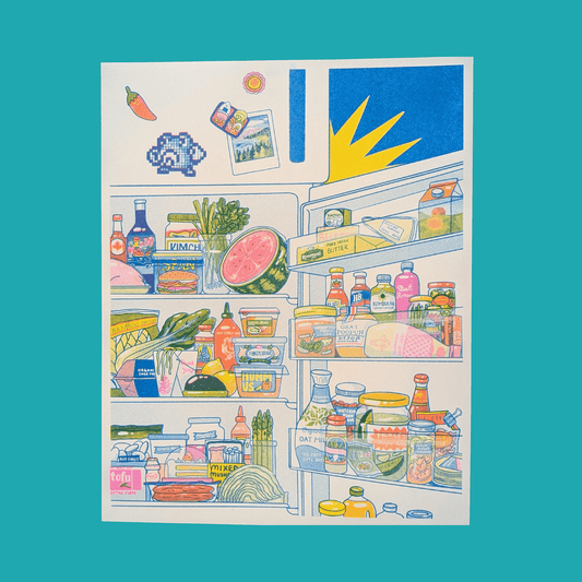 Midnight Snack Fridge print