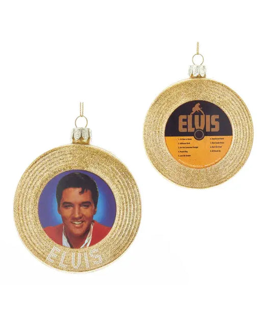 Elvis Gold Record Ornament