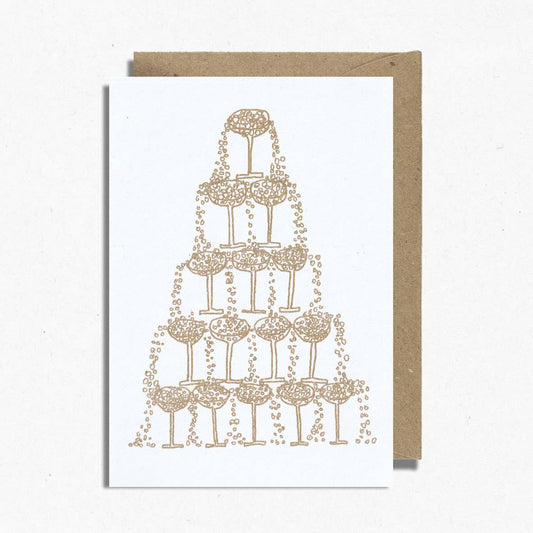 Champagne Tower card
