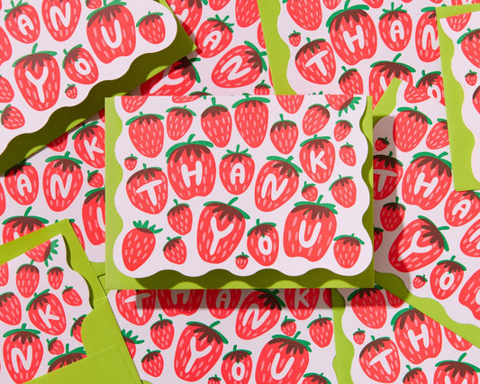 Strawberry Thank You Boxed Cards