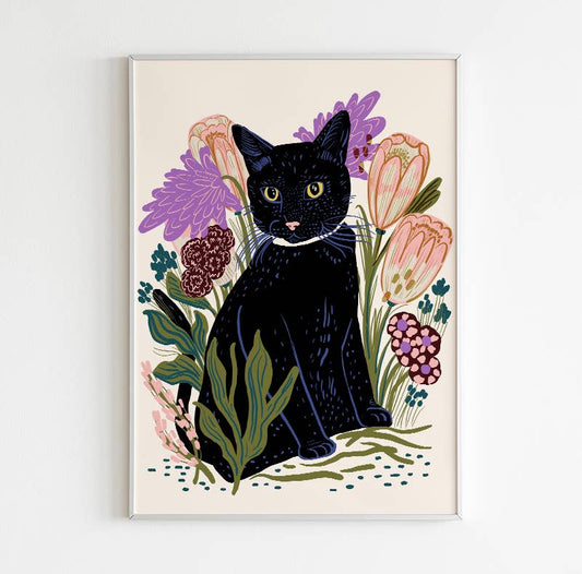 Black Cat print