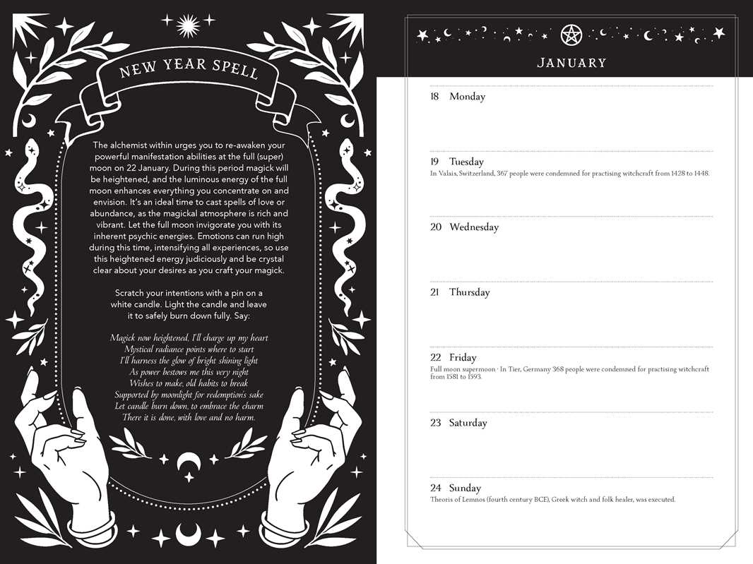 2027 Witch's Diary and Planner Calendar