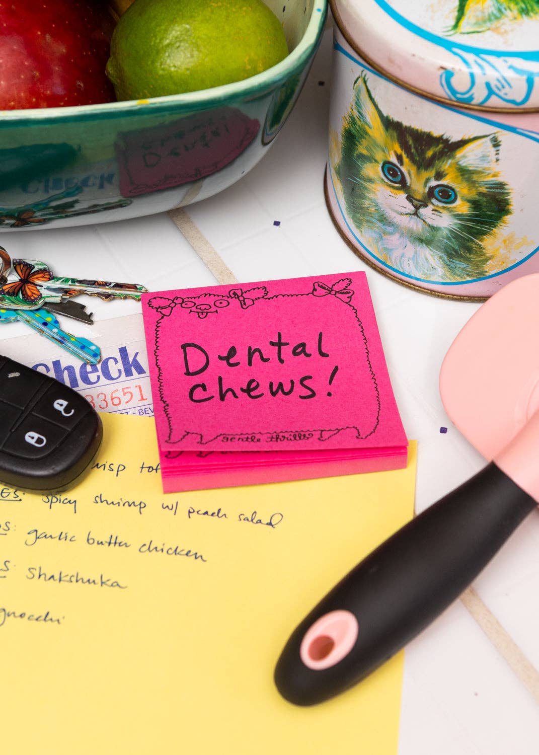 Poodle sticky notes