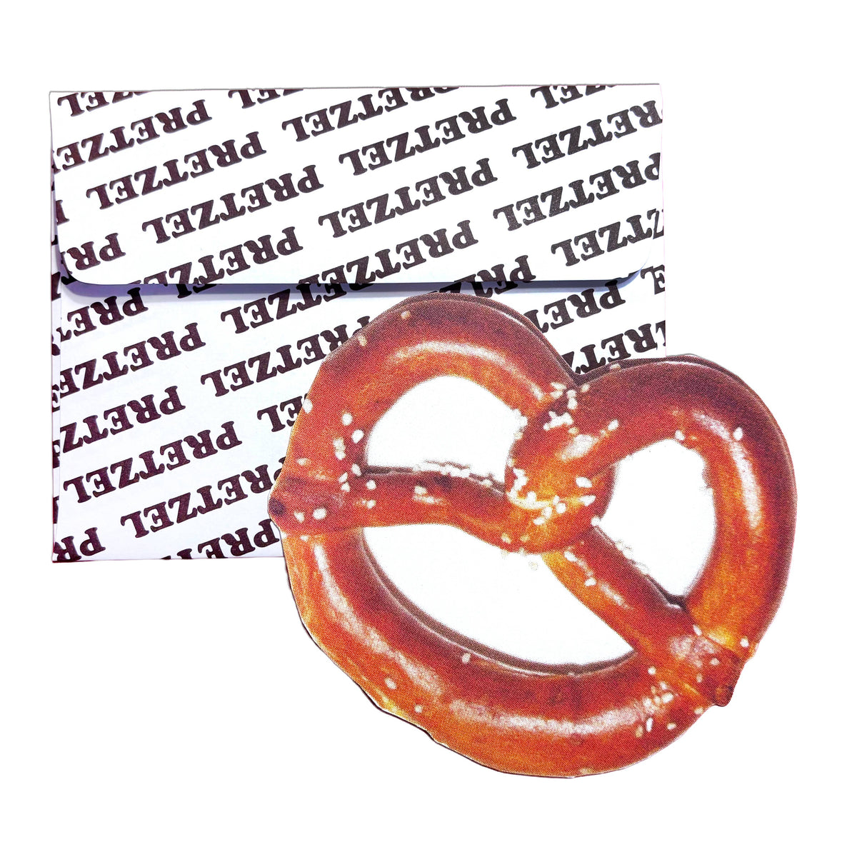 Pretzel Postcard with Envelope