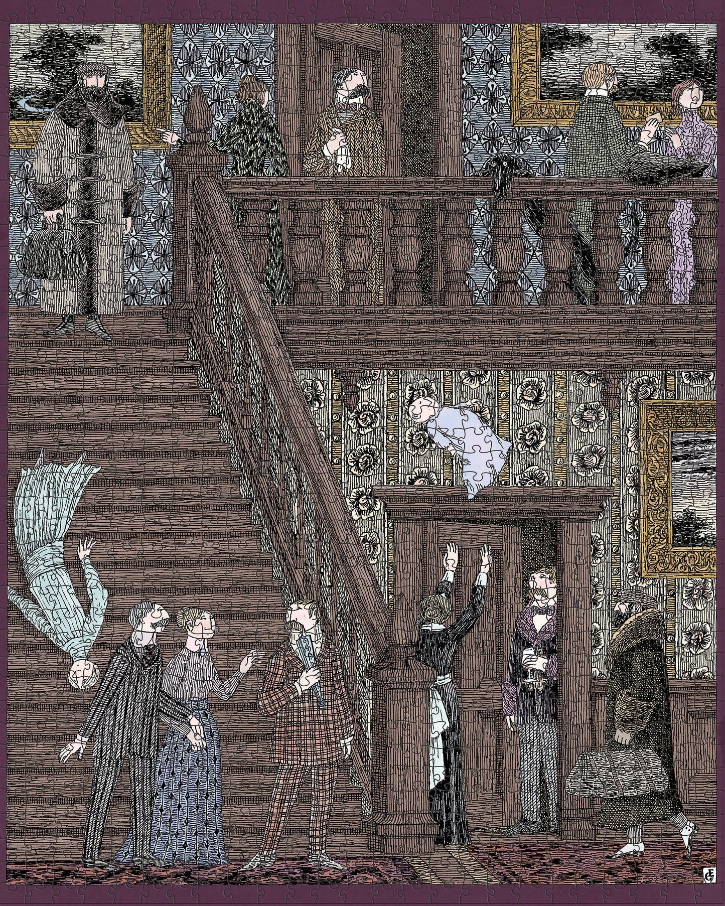 Edward Gorey: Baby Toss Jigsaw Puzzle