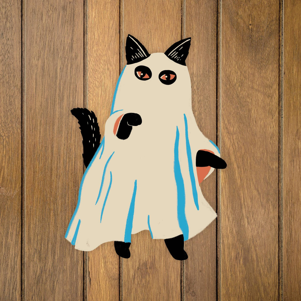 Spooky Cat Cutout Decorations Set