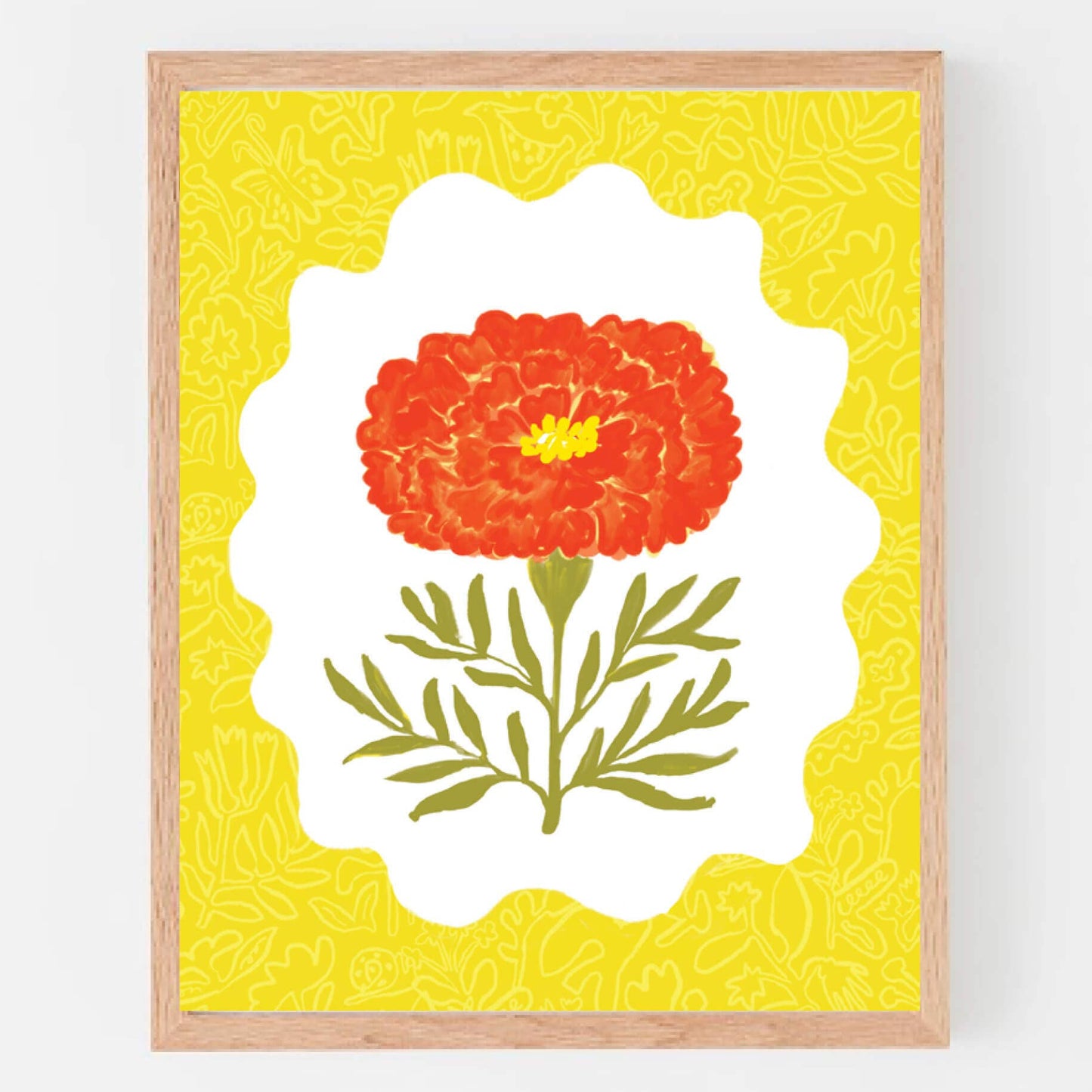 Sunburst Marigold Print