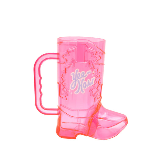 Yee-Haw Pink Boot Cup