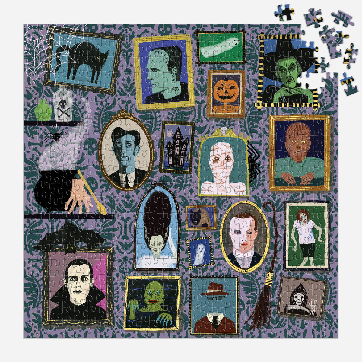 Spooky Portraits Foil Puzzle
