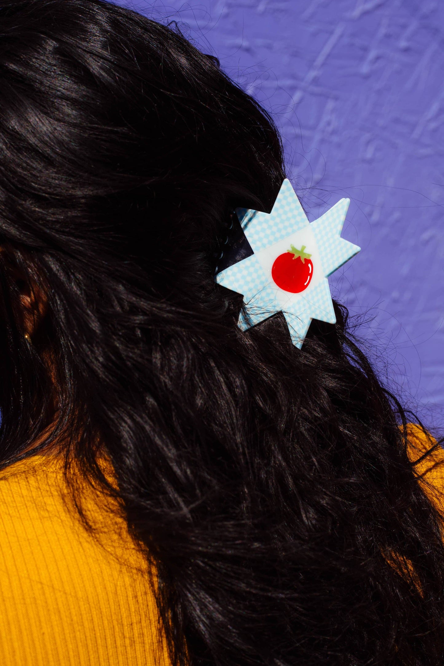 Tomato Quilt Hair Claw